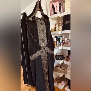 Elegant Black and Gold Women's Coat